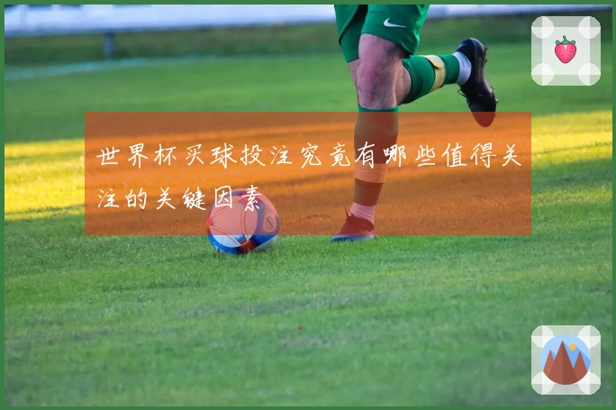 世界杯买球投注究竟有哪些值得关注的关键因素